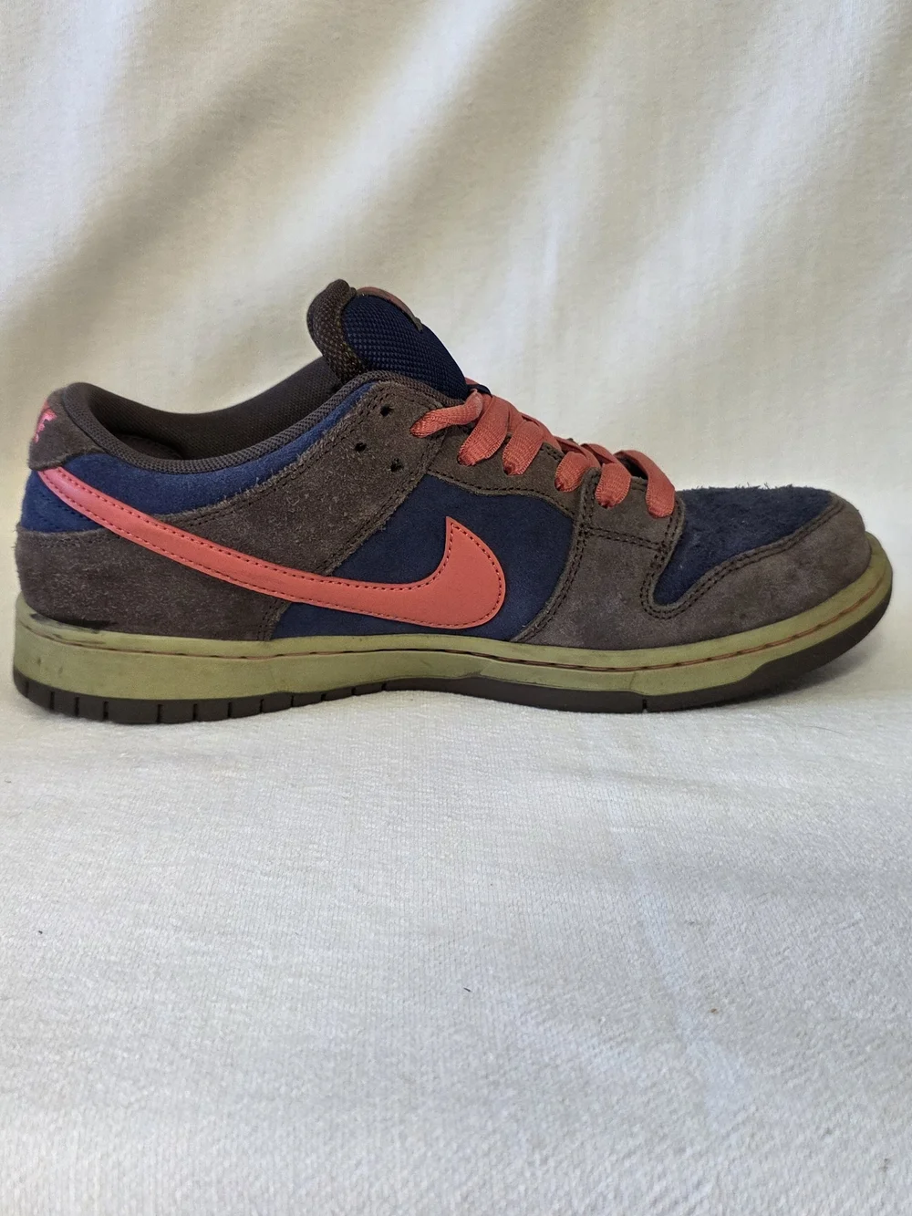 Nike SB Dunk Low Pro Baroque Brown Adobe Suede Sneakers Size 10